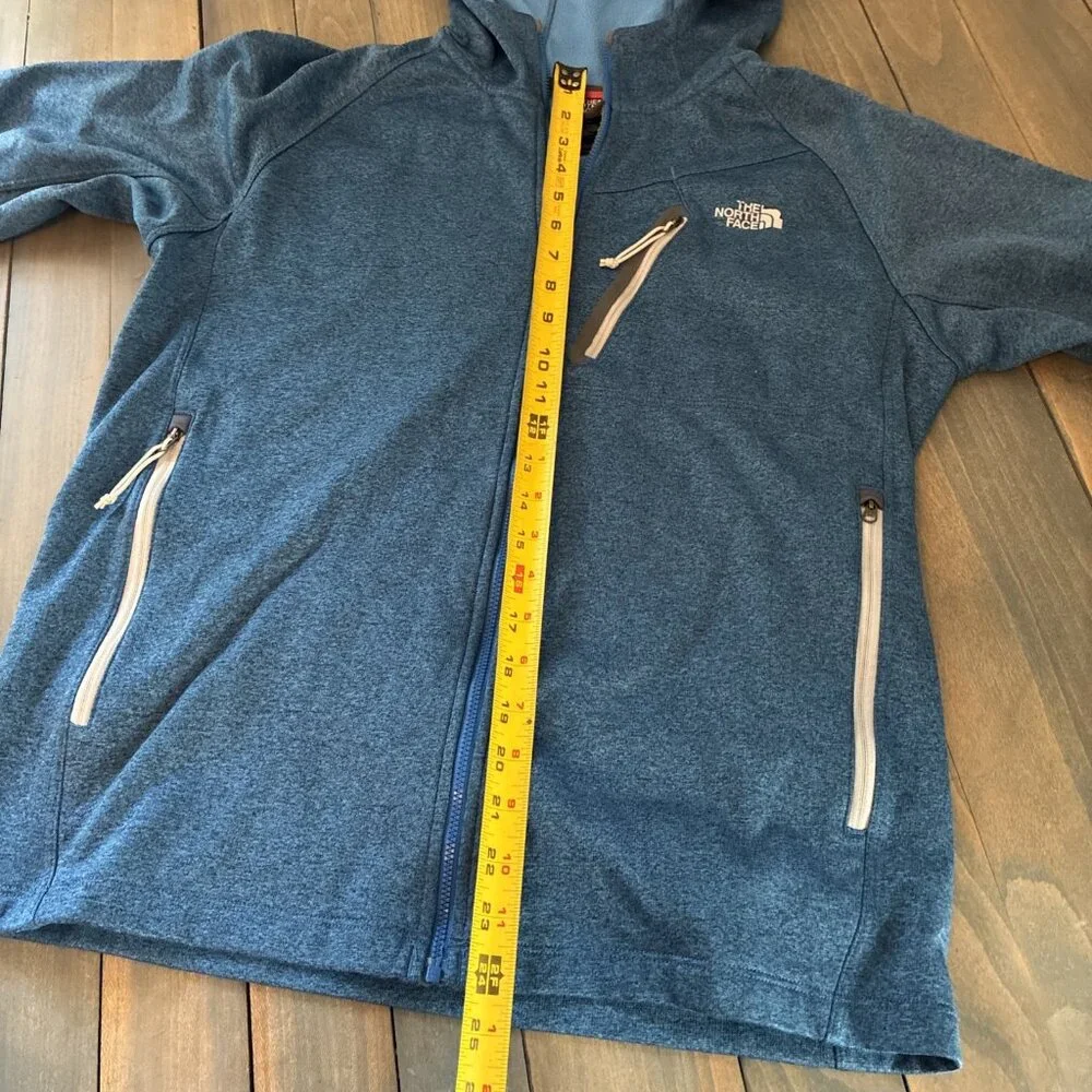 THE NORTH FACE Heather Blue Hiking Full Zip Hoodie Men's Size Medium (W8) - Picture 8 of 10